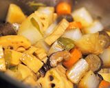 大人気♡肉なしなのに大満足！根菜の煮物作り方6写真
