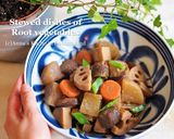 大人気♡肉なしなのに大満足！根菜の煮物作り方7写真
