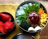 お弁当に！豚こまバーグ☆甘辛ケチャップ味作り方4写真