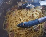 鯖水煮缶のスタミナパスタ！作り方4写真
