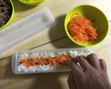 100均容器で、韓国風太巻き キンパプ作り方5写真