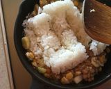 コーンと納豆の青のりチャーハン作り方4写真