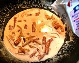 スモークサーモンのクリームパスタ作り方11写真