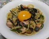 鮭と蒲鉾で和風パスタ（バター醤油味）作り方12写真
