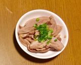 豚のハツ、鶏皮、砂肝の和え物作り方4写真