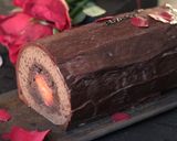 赤薔薇アムールショコラのロールケーキ作り方33写真
