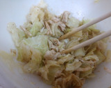 鶏ささみとキャベツのごま和え作り方4写真