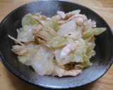 鶏ささみとキャベツのごま和え作り方5写真
