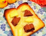 元気回復トースト(バターチョコチーズ)作り方5写真