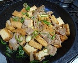 豚肉と厚揚げニンニクオイスターソース炒め作り方6写真