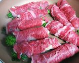 菜の花とエリンギの牛肉ロール作り方3写真