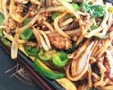 ☆ピーマンひき肉鉄板焼きそば☆作り方2写真