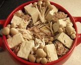 もやしでカサ増し！豆腐と鯖缶の中華風鍋作り方3写真