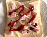 パクチー香るチーズトースト作り方3写真