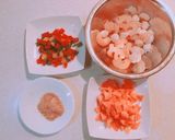 炊飯器で簡単エビピラフ☆作り方1写真