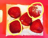 ❄︎可愛簡単❤️苺の生クリームサンド❄︎作り方4写真
