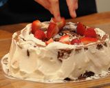 子どもと楽しく★切り株のクリスマスケーキ作り方15写真