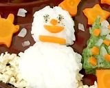 離乳食☆中期〜OK☆クリスマスプレート☆作り方1写真