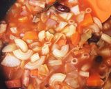 チーズとろりマカロニinミネストローネ作り方4写真