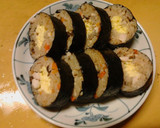 炊き込みご飯と炒り卵の太巻き　恵方巻き作り方15写真