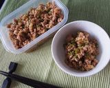 作り置き青唐辛子の肉味噌と青唐パスタ！作り方3写真