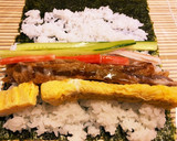 豚の照り焼き巻き寿司.恵方巻き作り方6写真