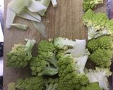 ロマネスコの茎の白だし和え作り方1写真