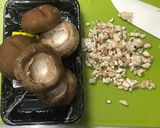 しいたけの肉（ねぎとろ）詰め作り方1写真