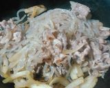 糸こんにゃく焼きそばのベーコンマヨ添え作り方4写真