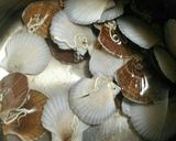 殻つきベビーホタテde味噌汁作り方2写真