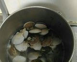 殻つきベビーホタテde味噌汁作り方3写真