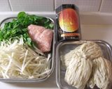 クレソン入り焼きそばＸＯジャン作り方1写真