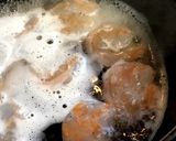 豆苗とえび団子のスープポットおうどん弁当作り方4写真