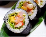 我が家の恵方巻③ 豚カルビのサラダ巻き作り方16写真