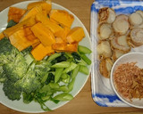 あたた生だしで冬野菜とホタテの炒めもの作り方1写真