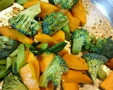 あたた生だしで冬野菜とホタテの炒めもの作り方3写真