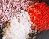 豚ひき肉×ニラ×卵=甘辛ミート丼っ!!作り方3写真