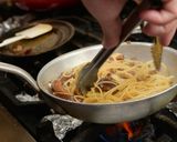 奈良県産椎茸とひき肉のビアンコボロネーゼ作り方6写真