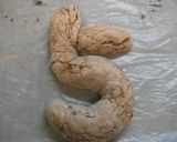 *お誕生日に数字の小豆ときな粉の豆腐パン作り方4写真