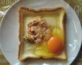 レンジで２分♪ツナと粒マスタードのパン作り方3写真