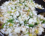 たくあん と しらすと大葉の炒飯作り方5写真