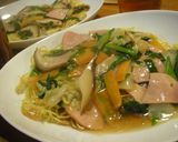 中華スープで！あんかけ固焼きそば作り方7写真