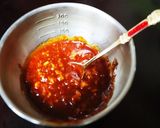 ター菜と半熟ゆで卵のピリ辛サラダ作り方3写真