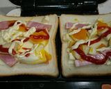 キャベツ&ベーコンチーズ ホットサンド作り方7写真
