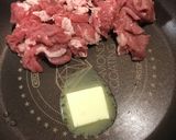 牛肉と紫蘇のバター醤油炒め作り方2写真