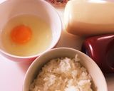 ♡レンジで簡単オムライス♡作り方1写真
