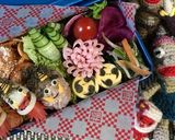 【簡単】キャラ弁 節分 くるくる卵焼き作り方3写真