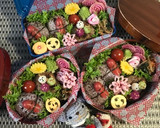 【簡単】キャラ弁 節分 くるくる卵焼き作り方4写真