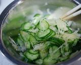 ザワークラフトと胡瓜の和え物作り方4写真