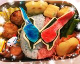 幼稚園 お弁当 仮面ライダービルド作り方8写真